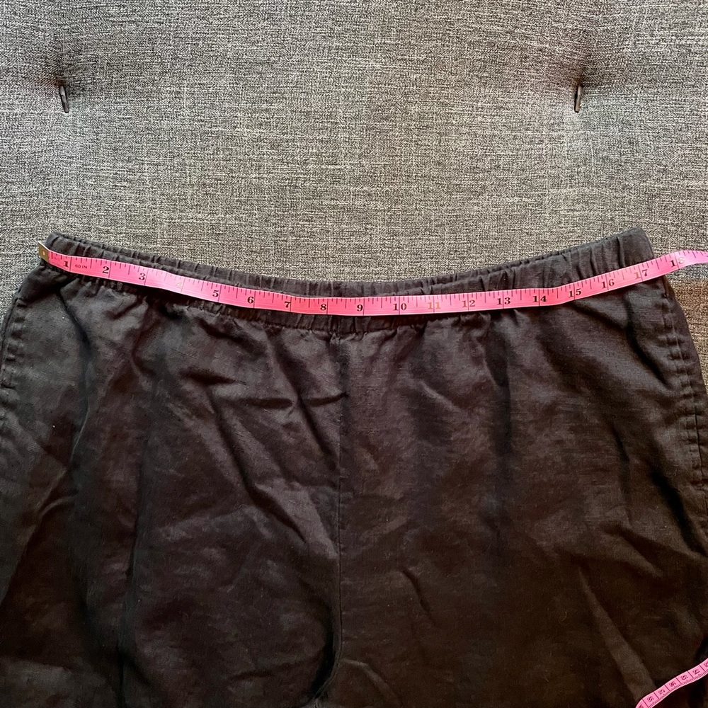 Choices 100% Linen Cropped Pants Size XL - Picture 5 of 7